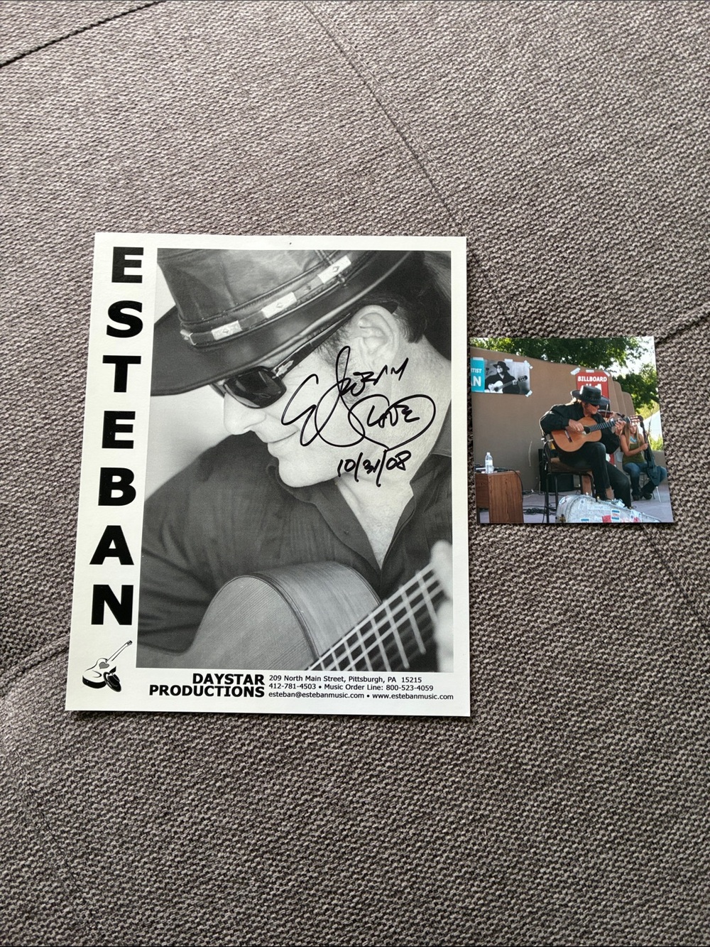 Black & White Esteban Guitar Photography Print - Home Art